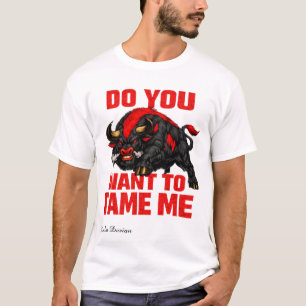 T-shirt Chemise T Black and Red Bull Tame me