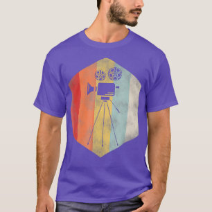 T-shirt Chemise T Caméra Vintage Rétro - Caméraman Cadeau