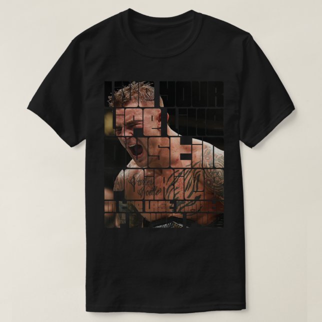 T-shirt Chemise T Classique Dustin Poirier Round Five (Design devant)