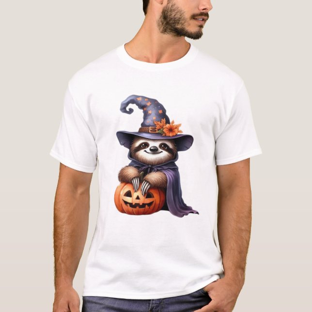 T-shirt Chemise T classique Sloth Halloween (Devant)