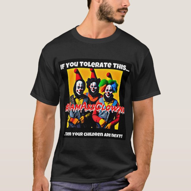 T-shirt Chemise T-Clowns de jambe (Devant)