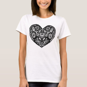 T-shirt Chemise T Coeur Wycinanki