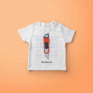 T-shirt Chemise T-Cutter Nom De La Coupe Dessinée À La Mai