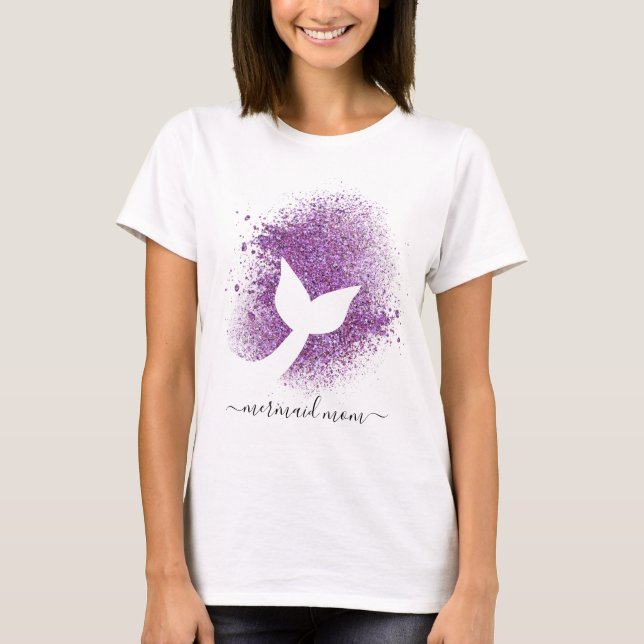 T-shirt Chemise T de la sirène d'une femme adulte maman si (Devant)