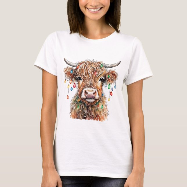 T-shirt Chemise T de vache Highland (Devant)