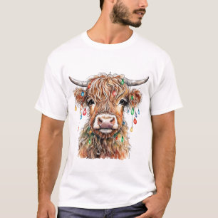 T-shirt Chemise T de vache Highland