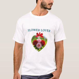 T-SHIRT CHEMISE T FLEURS DÉCORATIVES