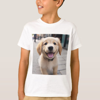 T-shirt Chemise T Golden Retriever mignonne - Chemises Ani
