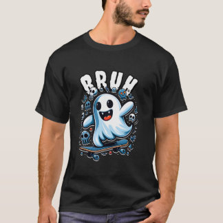 T-shirt Chemise T Halloween Ghost Bruh