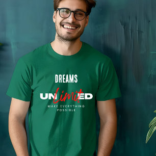 T-shirt Chemise T illimitée des Rêves rouges blancs
