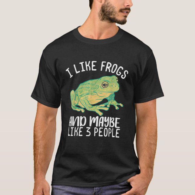 T-shirt Chemise T Lover T de grenouille en relief (Devant)