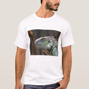 T-shirt Chemise T Mens avec Lizard coloré Iguana