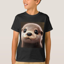 Chemise T Otter Bébé mignonne - Chemises Animal mi