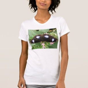 T-shirt Chemise T Papillon tacheté bleu