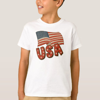 T-shirt Chemise T Patriotique Enfants