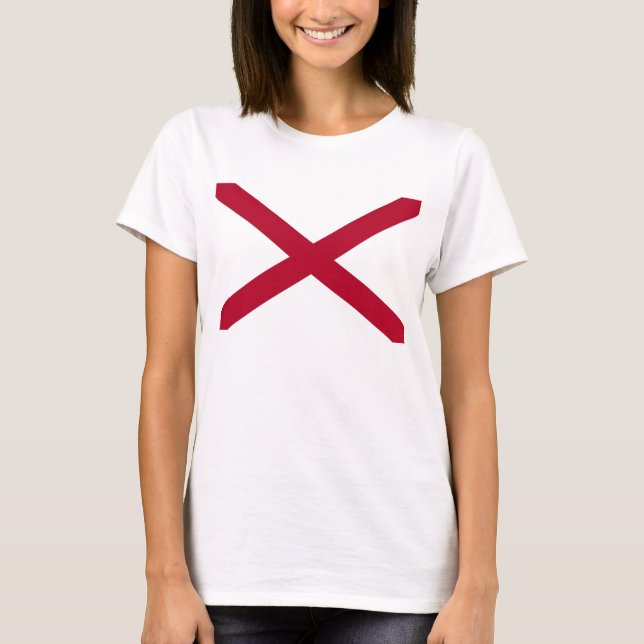 T-shirt Chemise T pour femmes avec le drapeau de l'Etat de (Devant)