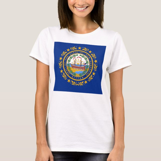 T-shirt Chemise T pour femmes avec le drapeau de l'Etat du (Devant)