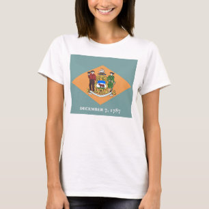 T-shirt Chemise T pour femmes avec le drapeau de l'État du