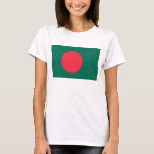 T-shirt Chemise T pour femmes avec le drapeau du Banglades