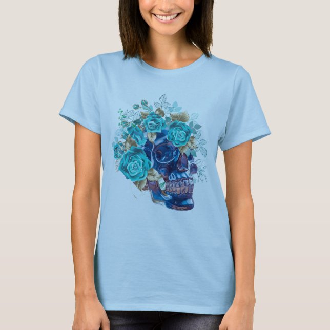T-shirt Chemise T pour femmes Blue Bloom Requiem (Devant)
