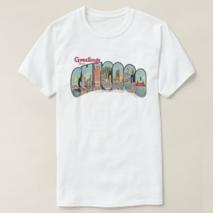 T-shirt Chemise T Vintage Chicago Greetings