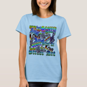 T-shirt Chemise Texte Graffiti Artist
