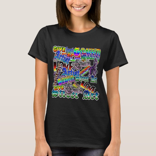 T-shirt Chemise Texte Graffiti Artist (Devant)