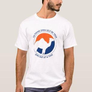 T-shirt Chemise To Thine Own Self Be True - Bleu/Orange