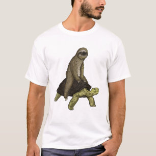 T-shirt Chemise Tortue Paresseux Le Paresseux à Cheval Tor
