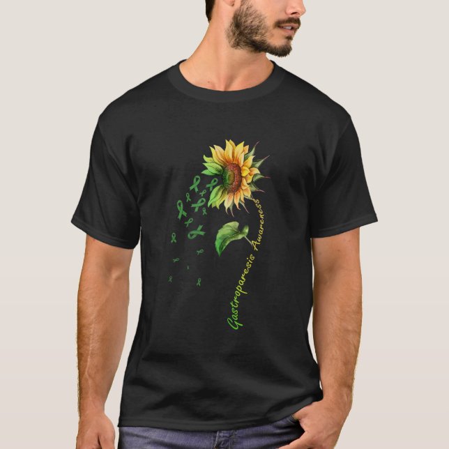 T-shirt Chemise tournesol de sensibilisation à la gastropa (Devant)