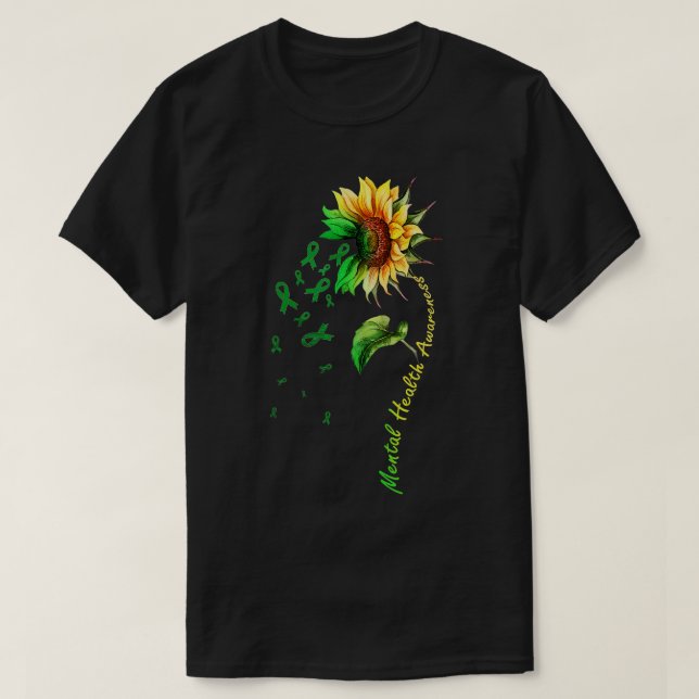 T-shirt Chemise tournesol de sensibilisation à la santé me (Design devant)