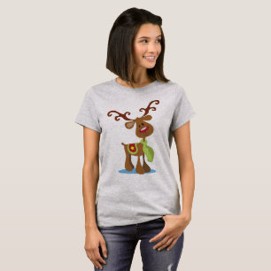 T-shirt Chemise très mignonne de Noël   de renne