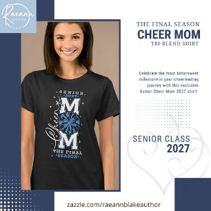 T-shirt Chemise Tri-Blend pour Maman de Cheerleader Senior