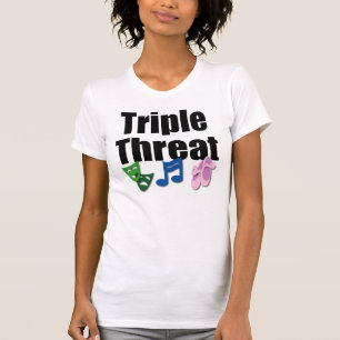 T-shirt Chemise triple de lumière de menace