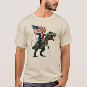 T-shirt Chemise Trump chevauchant un T-Rex - Garder l'Amér