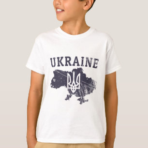 T-shirt Chemise Ukraine Ukrainien Tryzub Patriotique Femme