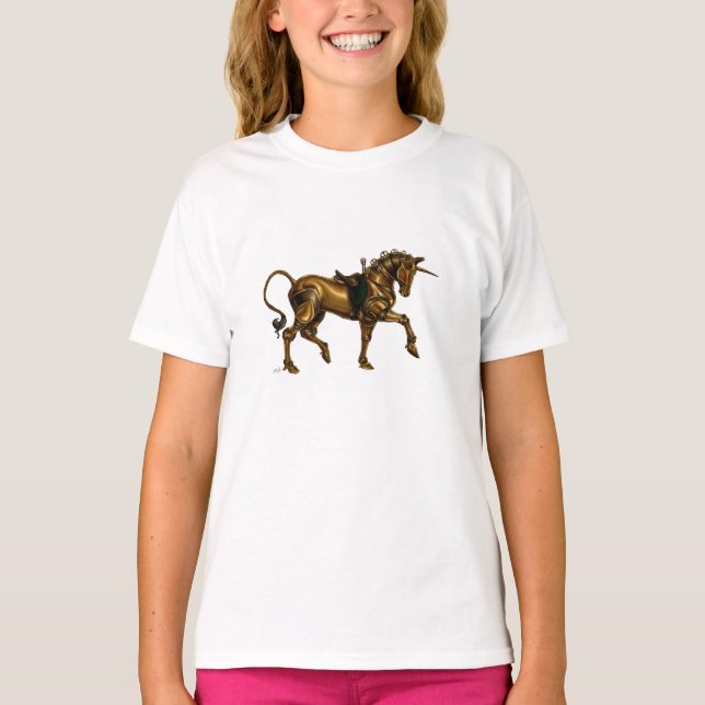 T-shirt Chemise Unicorn Steampunk (Devant)