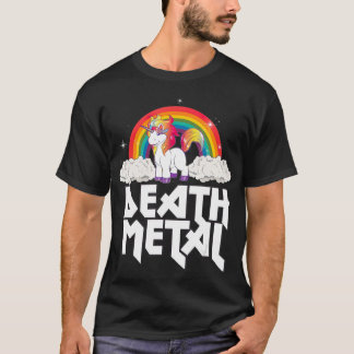 T-shirt Chemise Unicorne Métal Mort