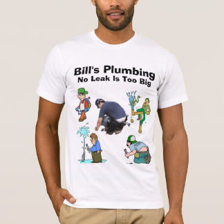 T-shirt Chemise Uniforme Plumber Personnalisée Amusante