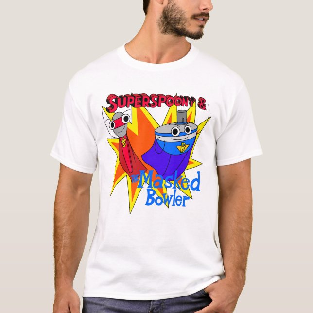 T-shirt Chemise Unisex Super Heroes Céréale (Devant)