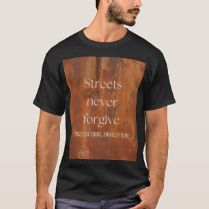 T-shirt Chemise unisexe de rue underground noire