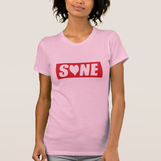 T-shirt Chemise urbaine de style de coeur de SONE