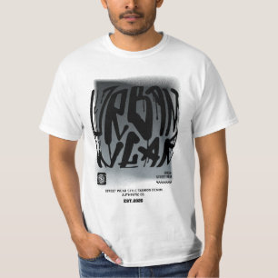 T-shirt Chemise Urban Wear - Tee Streetwear Graffiti Noir