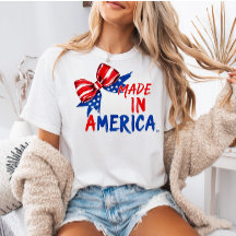 Chemise USA 4 juillet, Cadeau patriotique pour ell