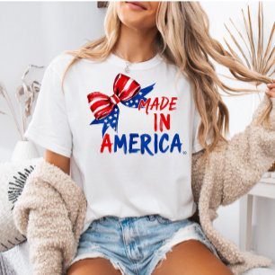 T-shirt Chemise USA 4 juillet, Cadeau patriotique pour ell