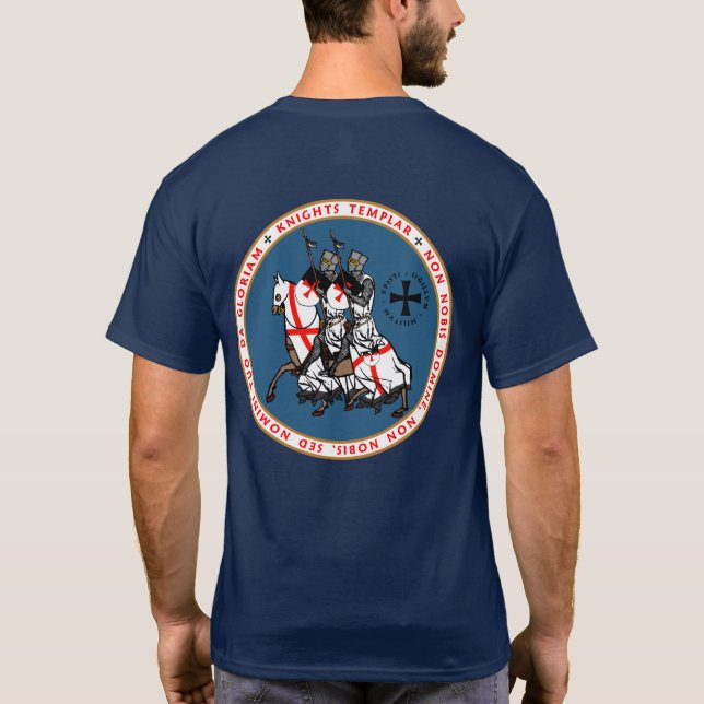 T-shirt Chemise V2 de joint de chevaliers de Templar deux (Dos)