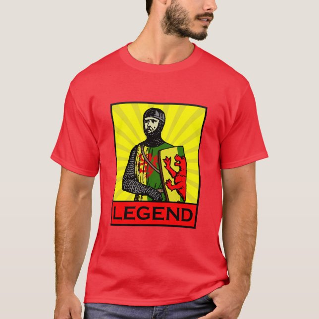 T-shirt Chemise V2 de légende de maréchal de William (Devant)