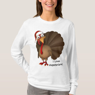 T-shirt Chemise végétarienne mignonne de la Turquie - ad