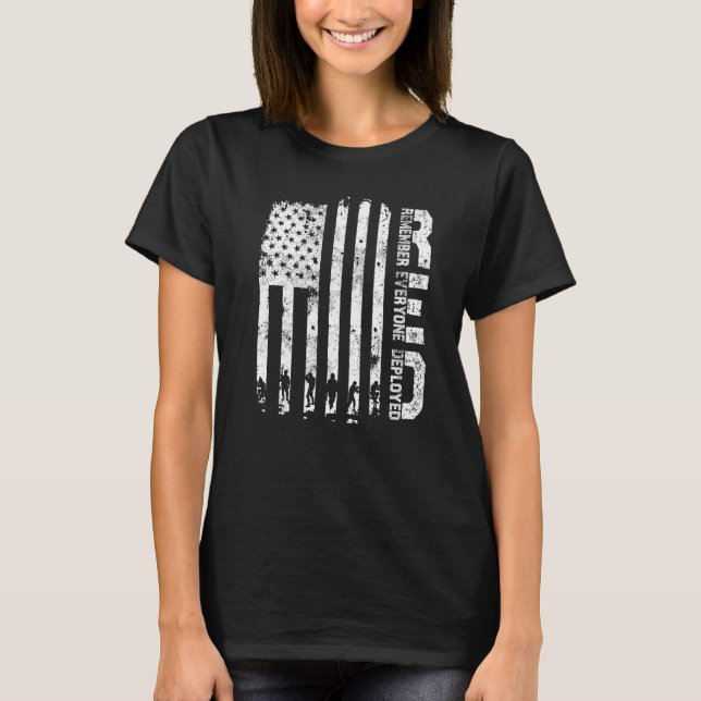 T-shirt Chemise Vendredi Rouge Souvenez-vous de tous ceux  (Devant)