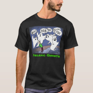 T-shirt Chemise verte "de fantômes dyslexiques" de Weenii